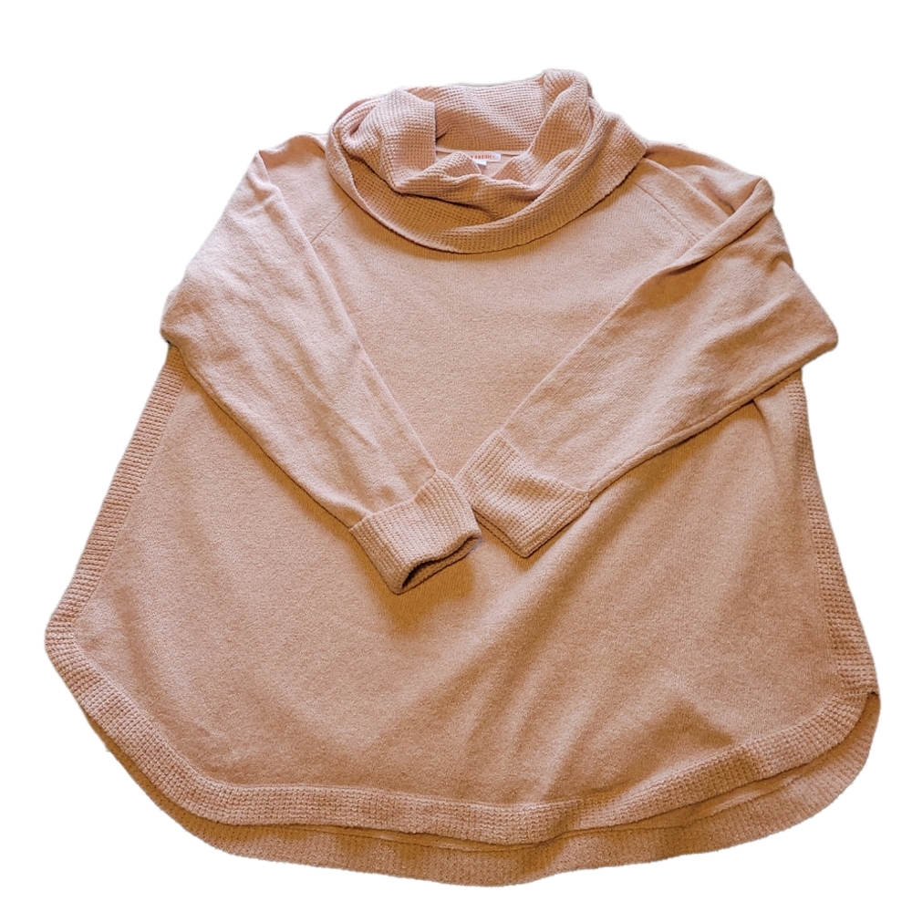 Plus Size Pink Cowl Turtleneck Sweater Size 3x